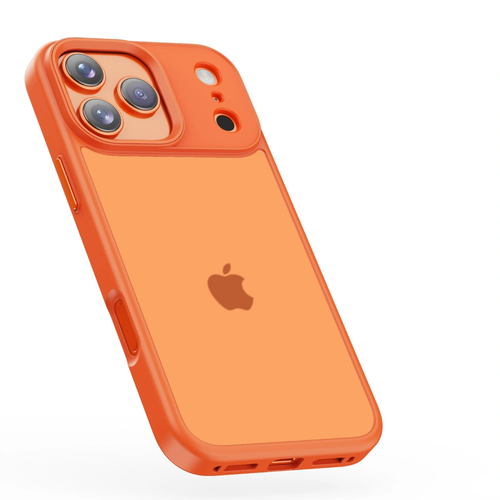 Tylna strona etui Tech-Protect MagMat Matte Cosmic Orange z wycięciem na aparat