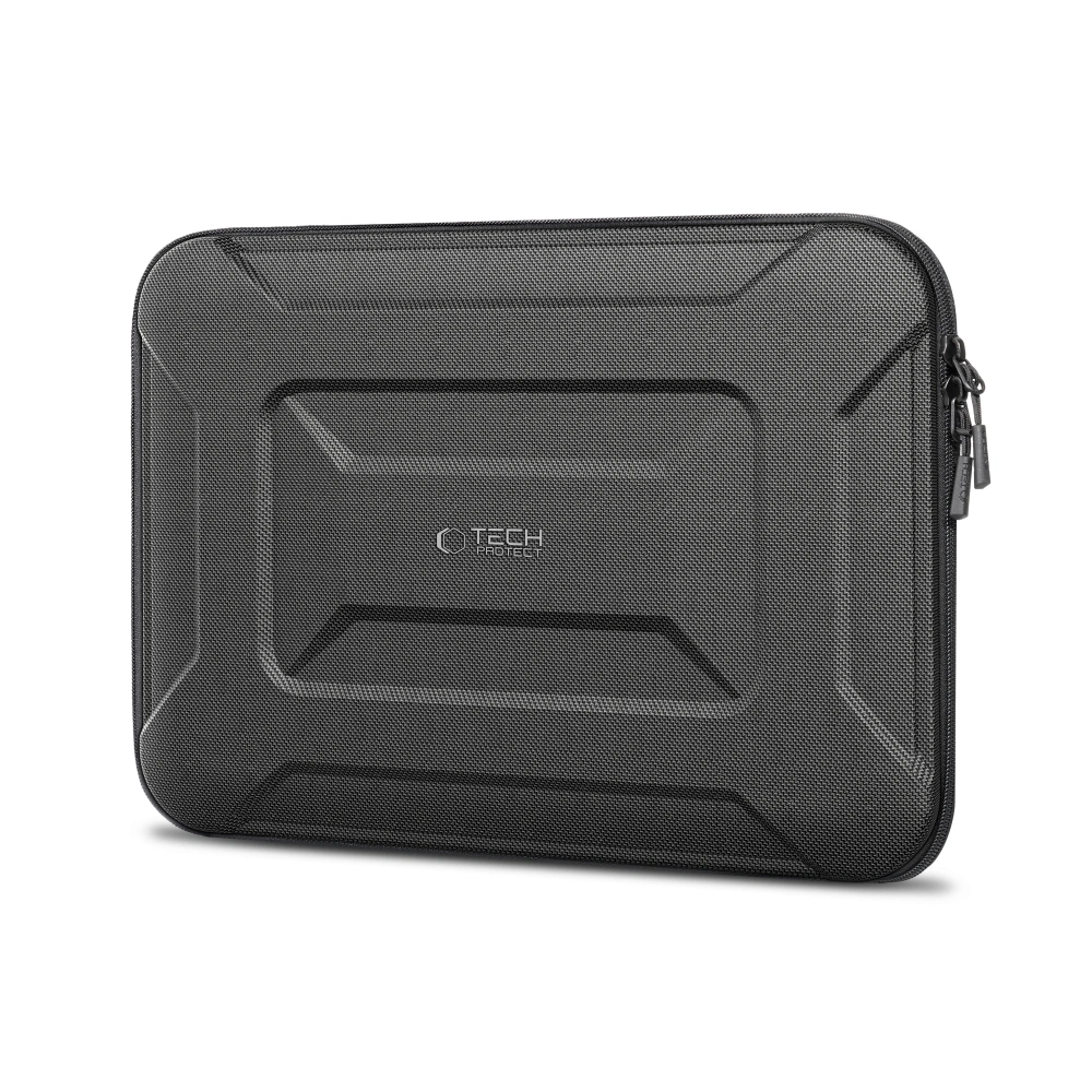 Etui Ranger-X Tactical ujete pod katem, widoczny profil sztywnej obudowy i zamek blyskawiczny biegnacy wzdluz krawedzi