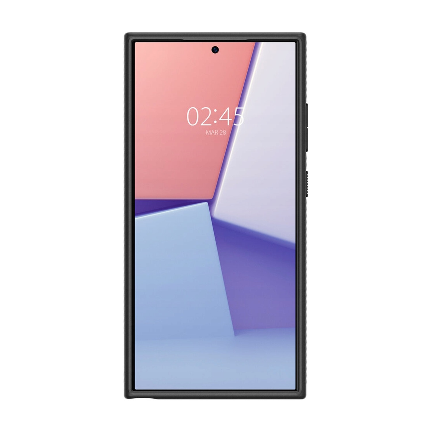 Przód etui Spigen Liquid Air — podwyższona ramka wokół ekranu Galaxy S24 Ultra