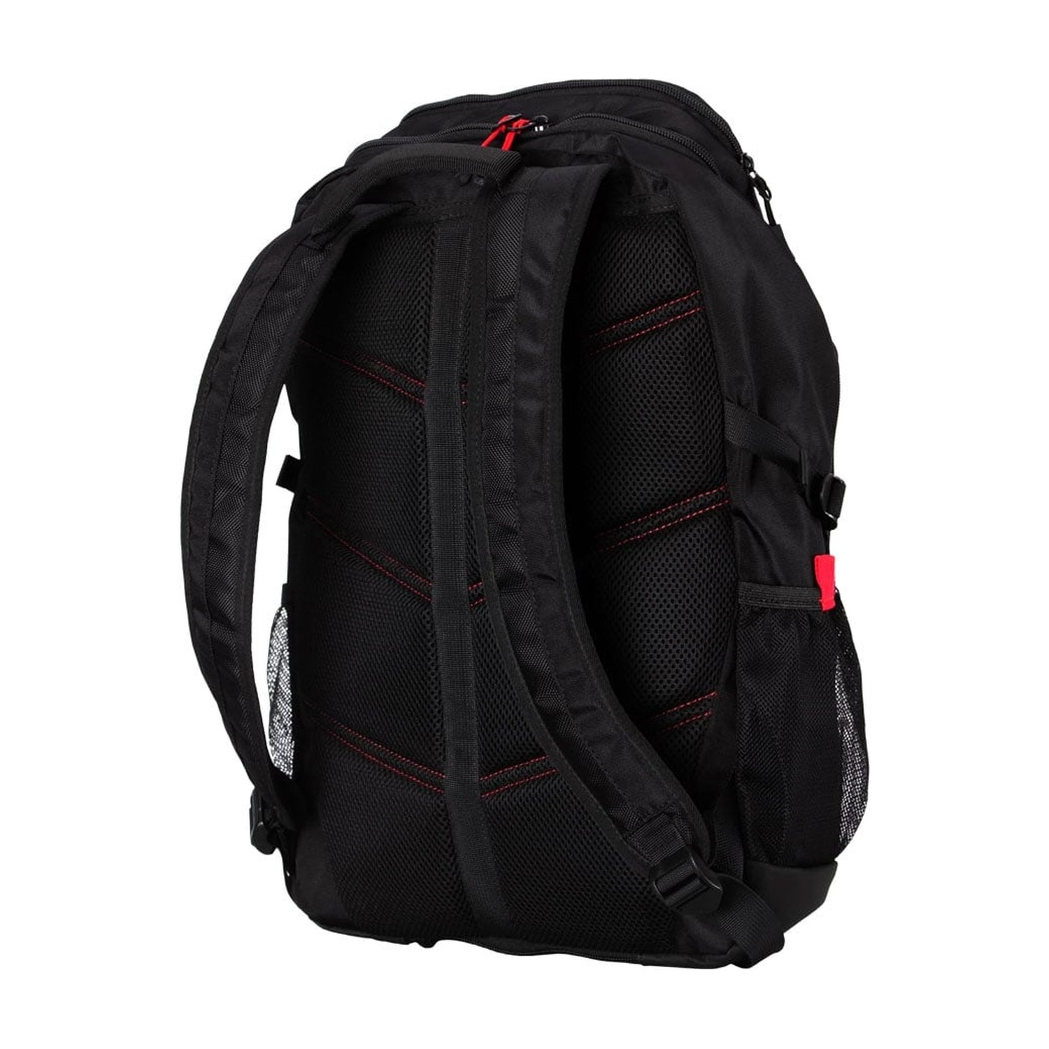 Tył plecaka Silver Monkey X Gaming Backpack — wyściełane, wentylowane plecy i wzmacniane szelki