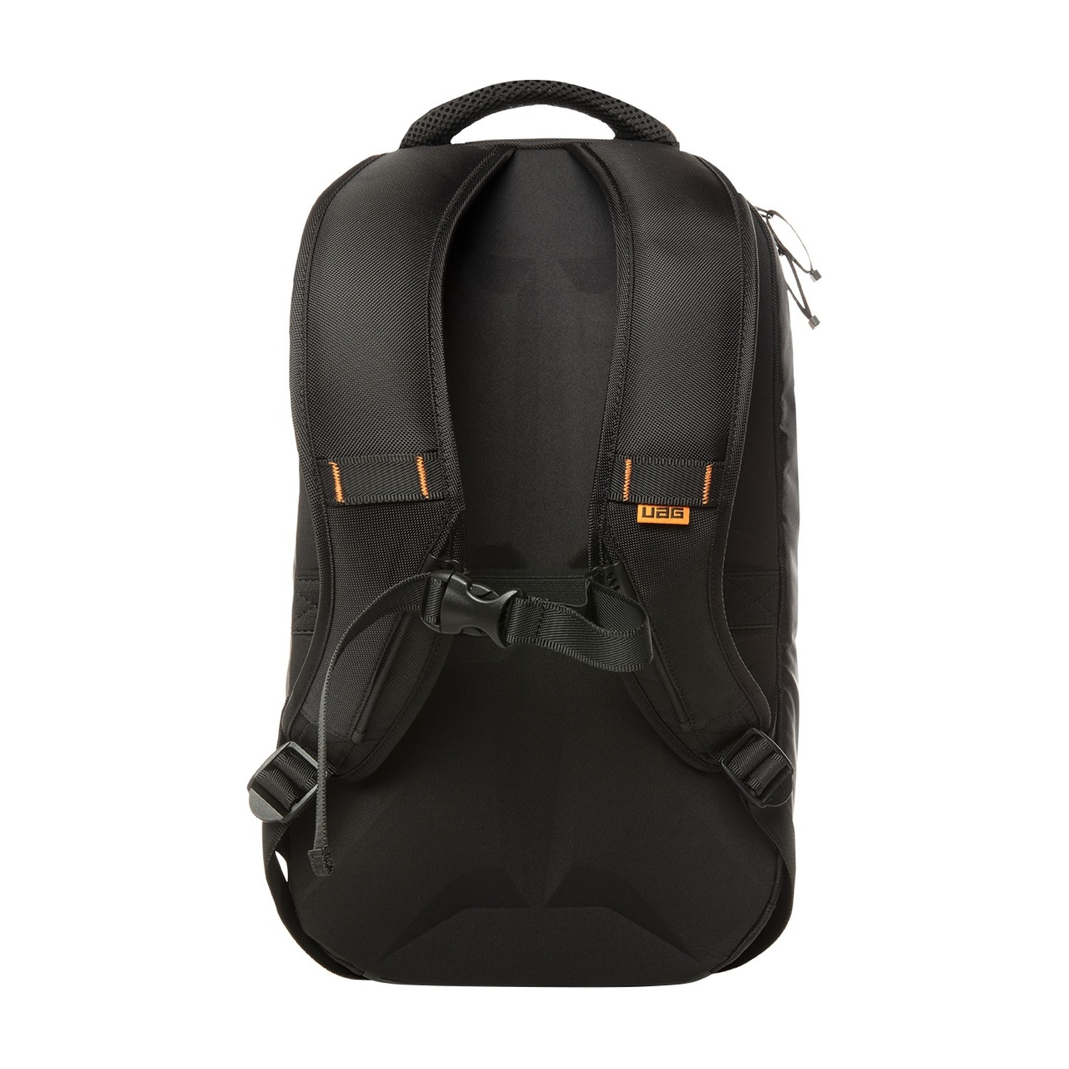 Tył plecaka UAG Standard Issue 18 l — wyprofilowane plecy, szelki i pas piersiowy