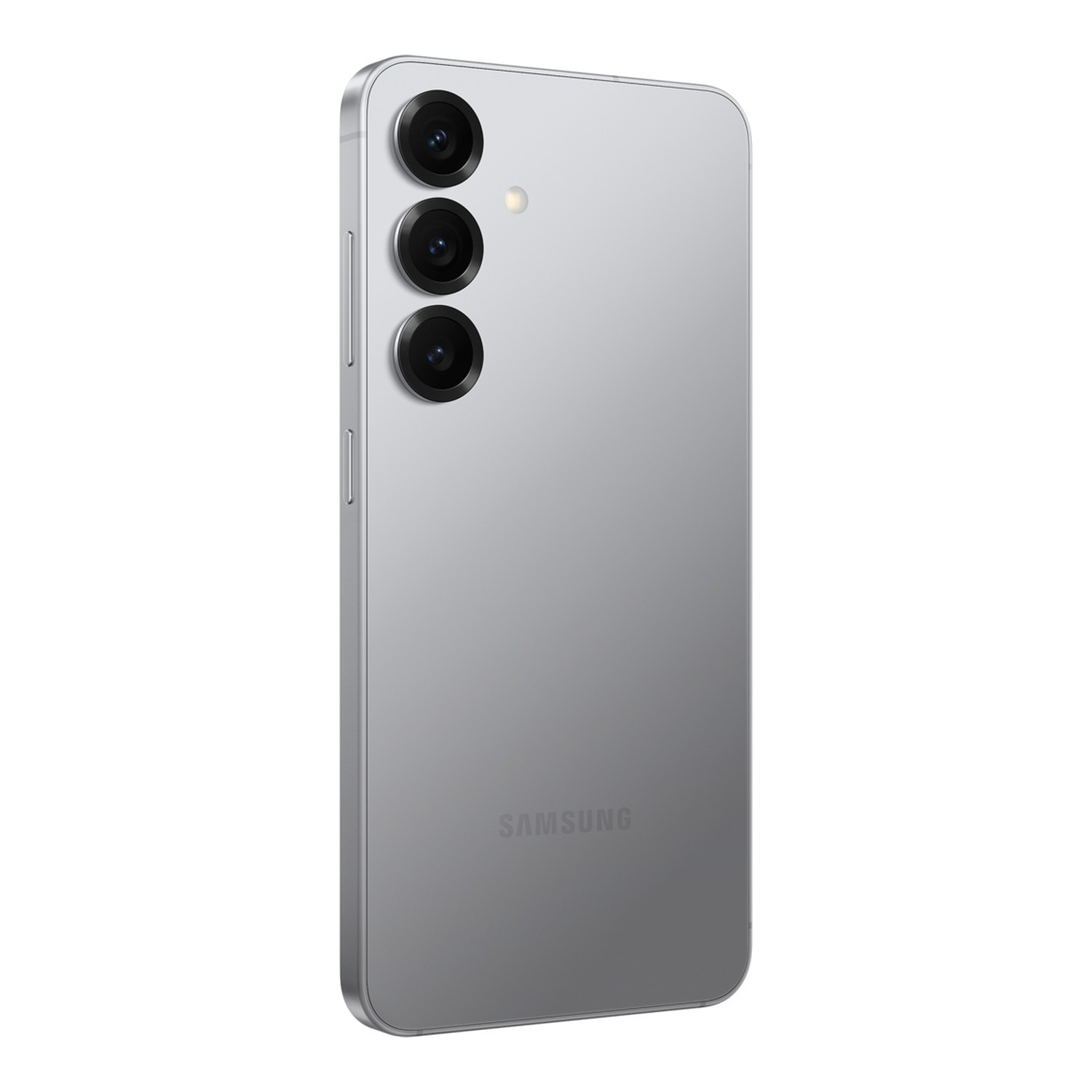 Samsung Galaxy S25 srebrny — tył pod kątem, kolor Silver Shadow