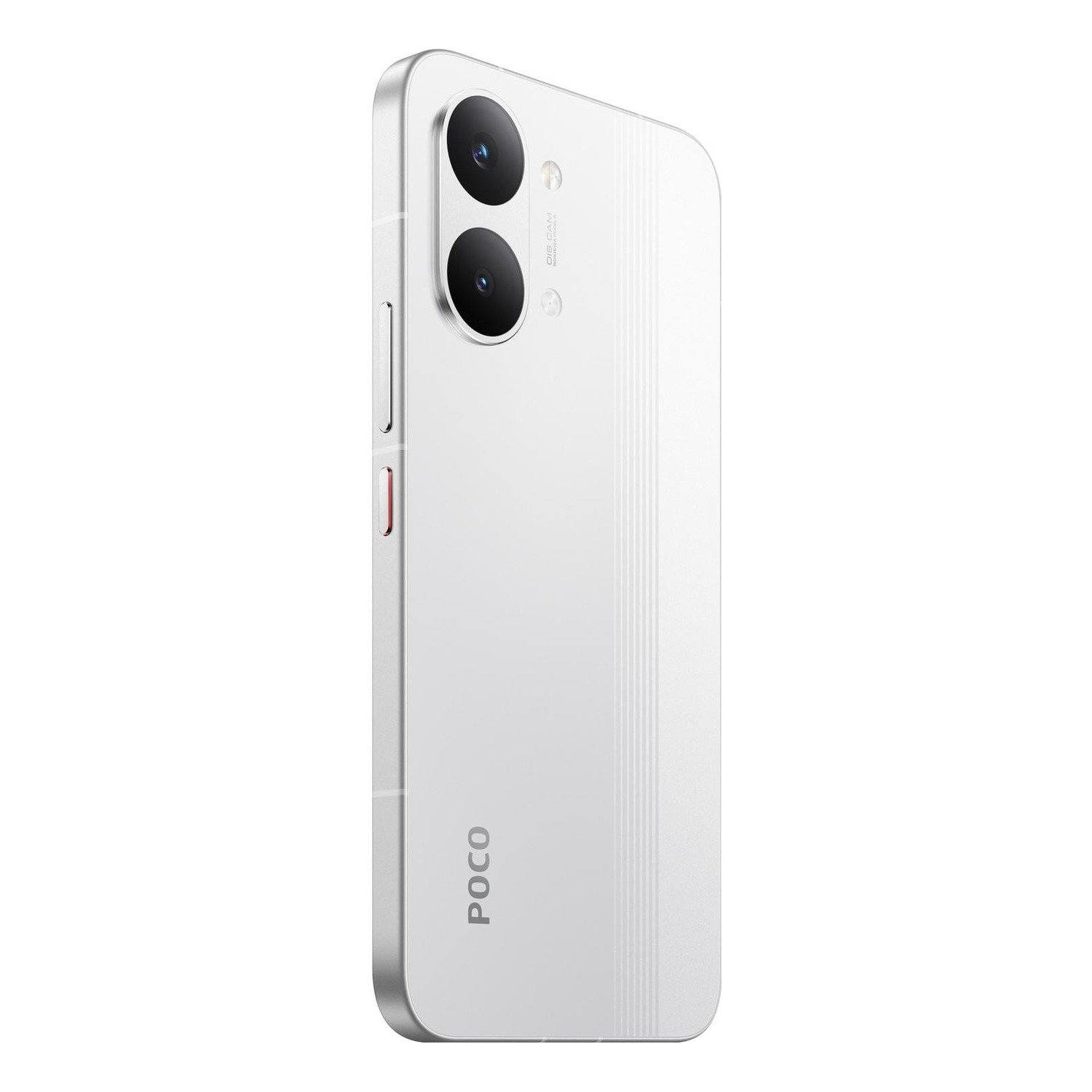 POCO X8 Pro Max biały — tył pod kątem, wyspa aparatów 50 MP