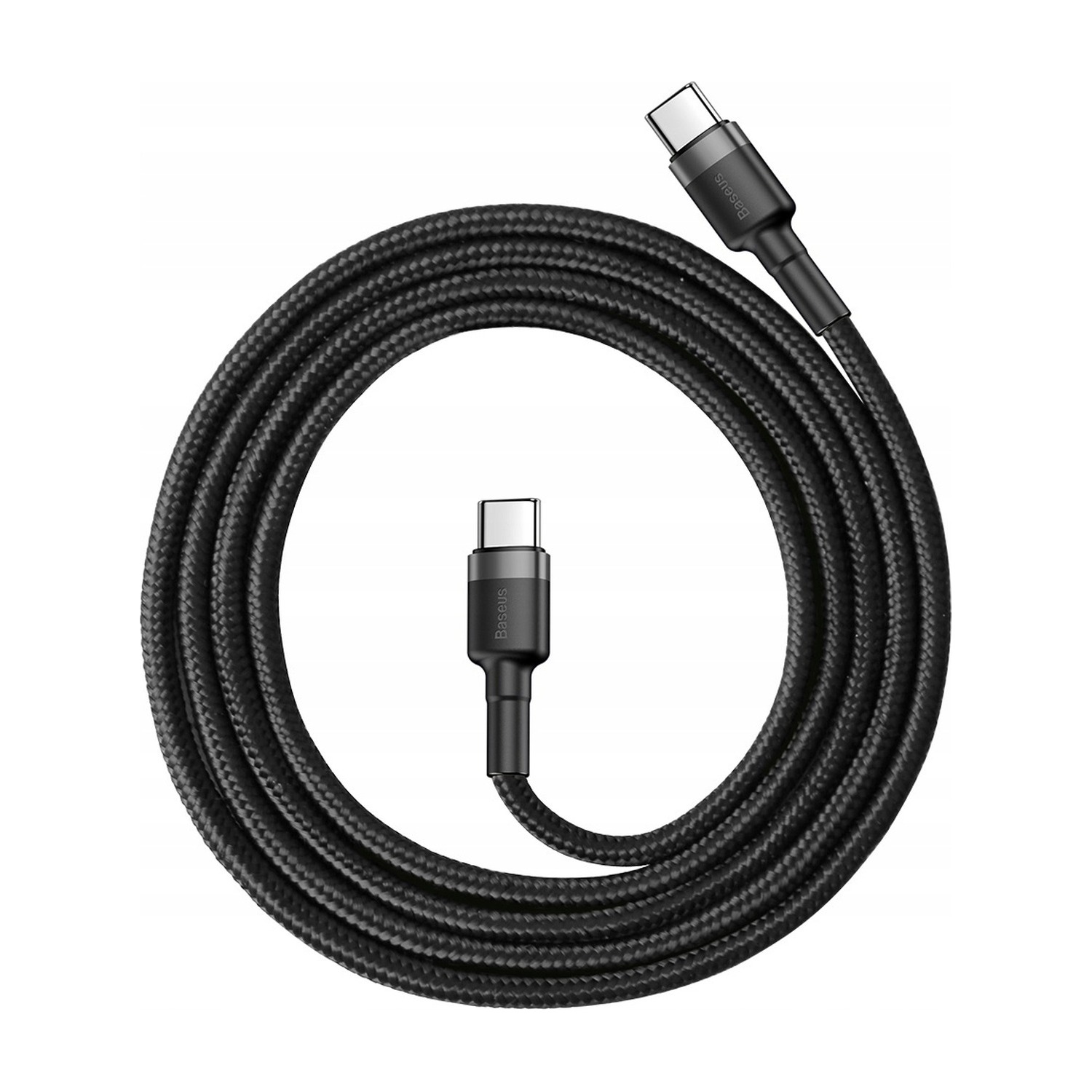 Kabel Baseus Cafule USB-C 1 m zwinięty