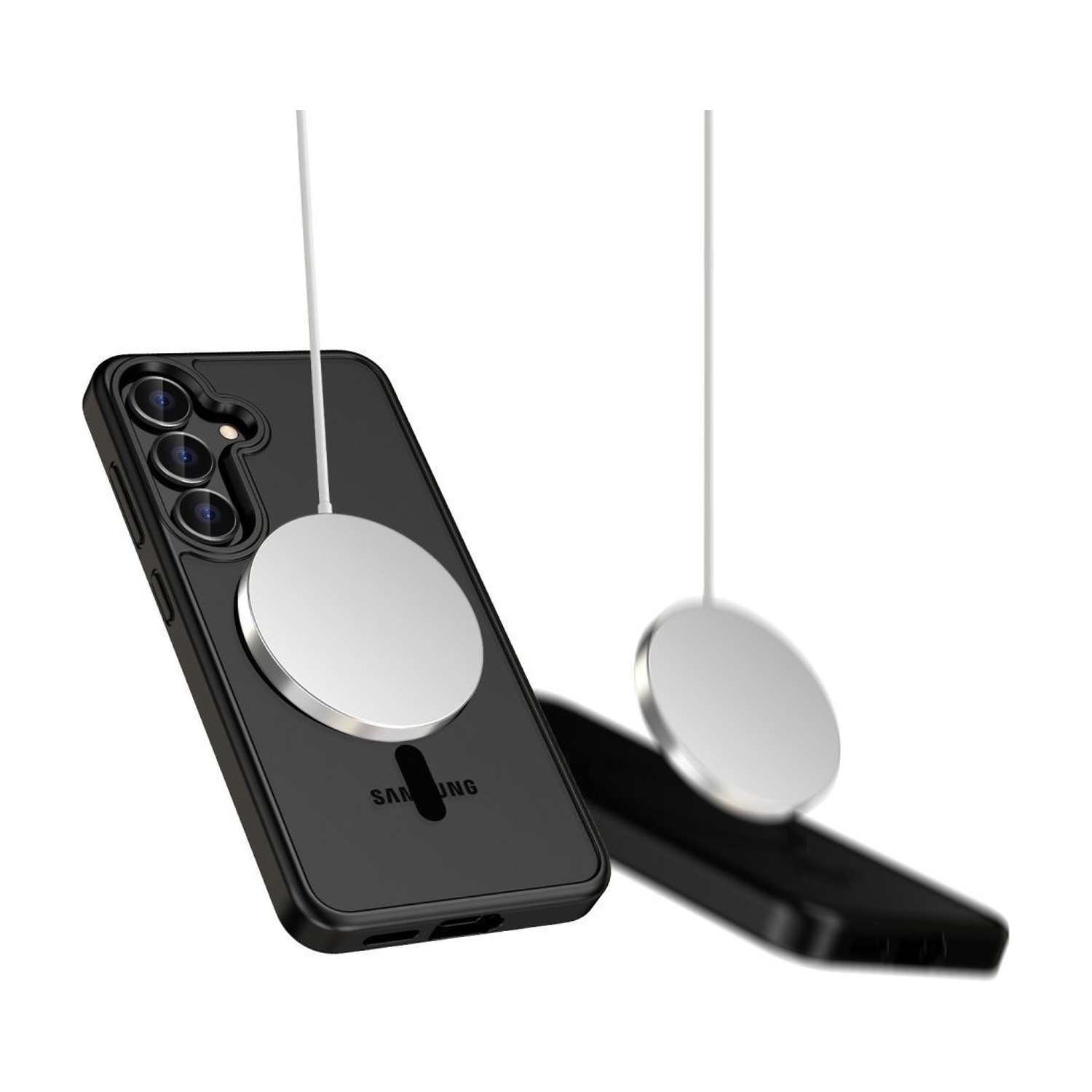 Tech-Protect MagMat na Galaxy S25 FE z ładowarką magnetyczną
