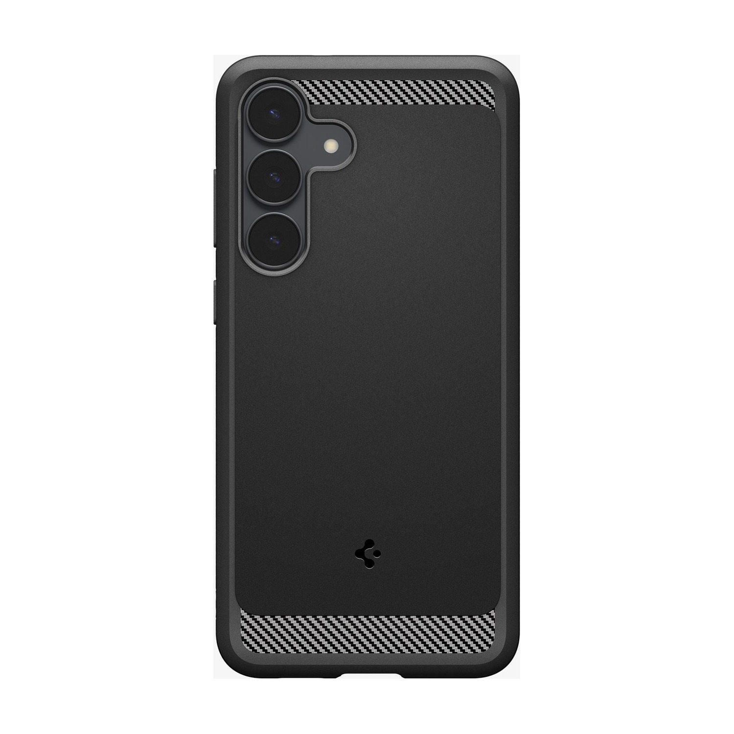 Spigen Rugged Armor — tył etui z karbonową fakturą na Galaxy S25 FE