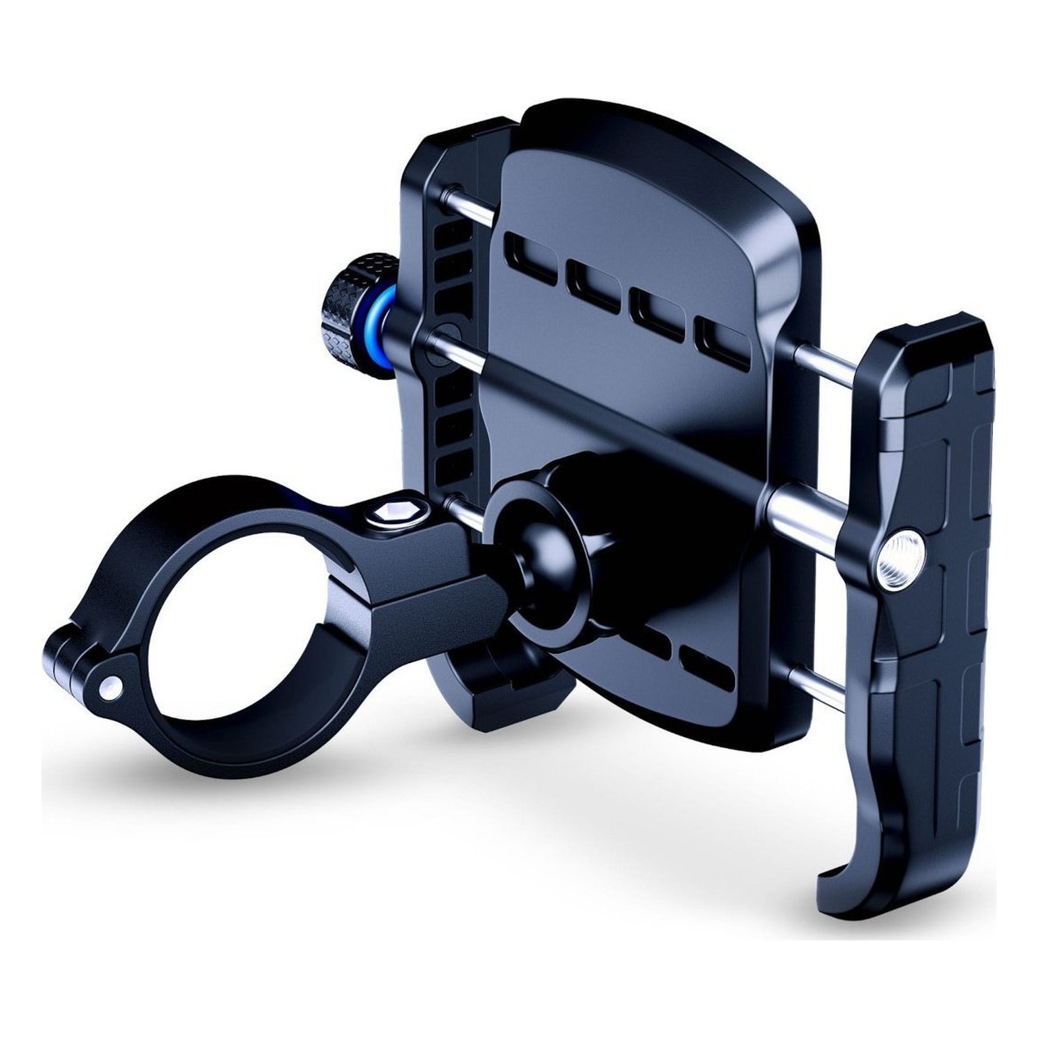 Obejma 3mk Steel Bike Holder i przegub regulacji — zbliżenie od tyłu