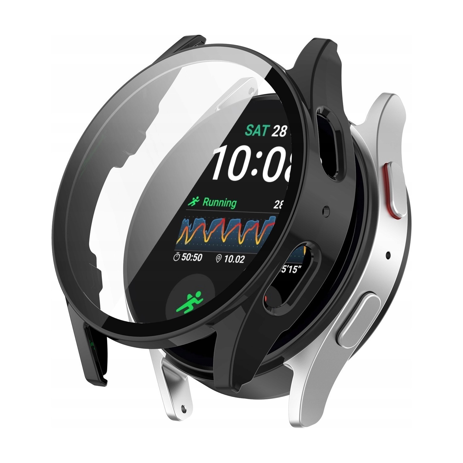 Etui ze szkłem do Samsung Galaxy Watch 4 / 5 / FE 40 mm Tech-Protect Defense360, czarne