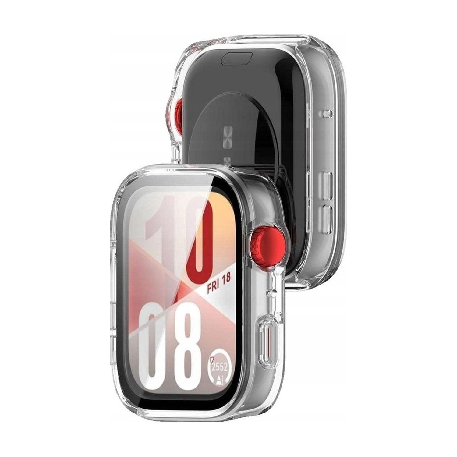 Tech-Protect Defense przezroczyste na Huawei Watch Fit 4 – od przodu i od tyłu