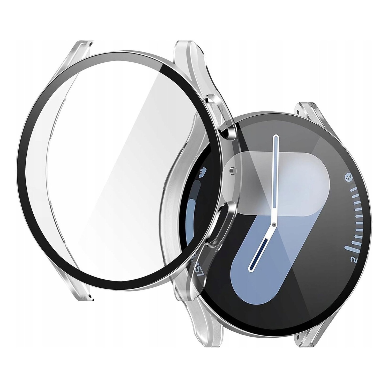 Etui Tech-Protect Defense360 przezroczyste do Samsung Galaxy Watch 7 44 mm – etui obok zegarka, widok 3/4