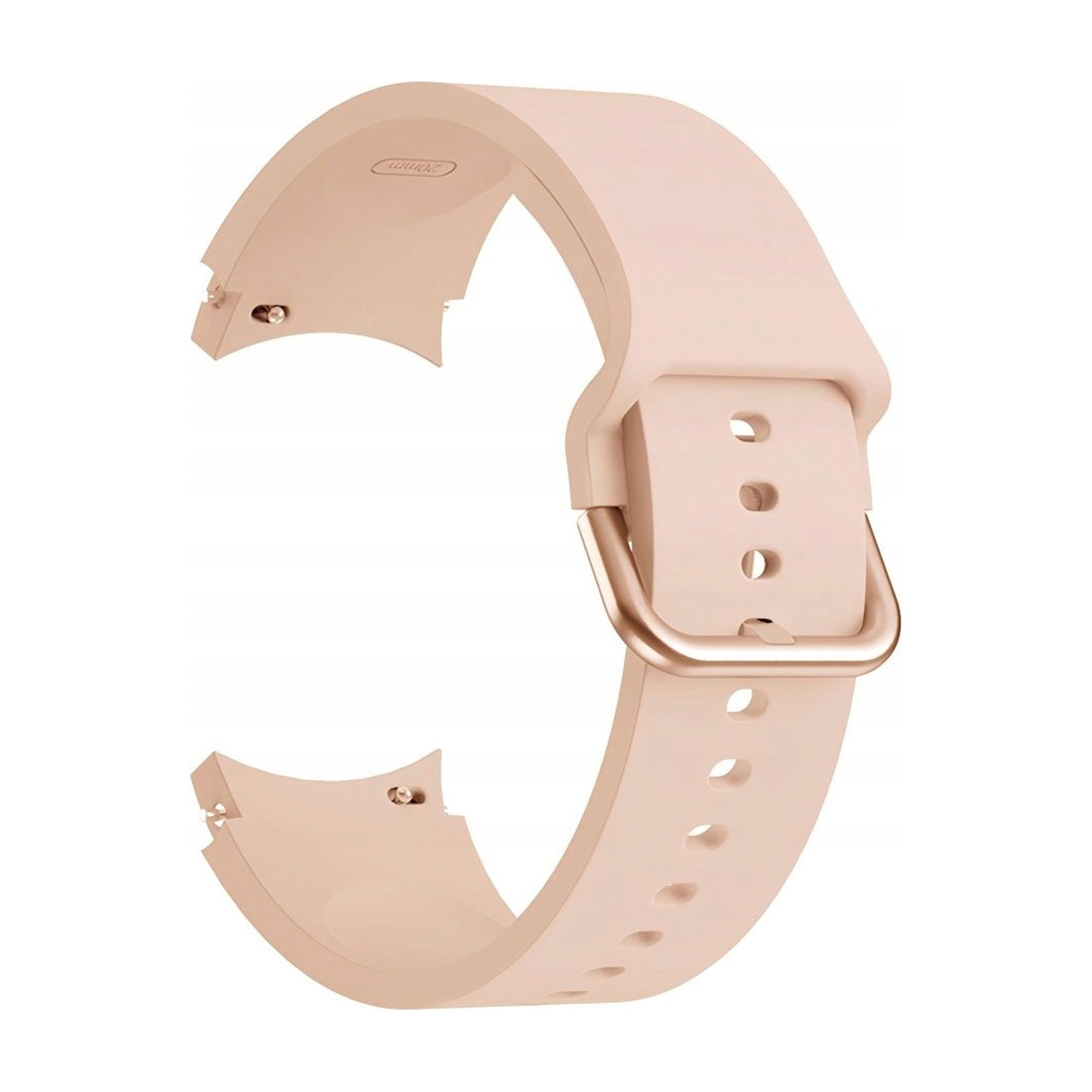 Pasek Silicone caffe latte – obie części z zapięciem